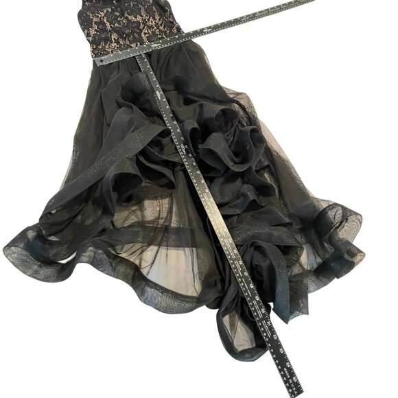 Speechless Black Lace & Mesh High-Low Dress Size 1 - Picture 8 of 16
